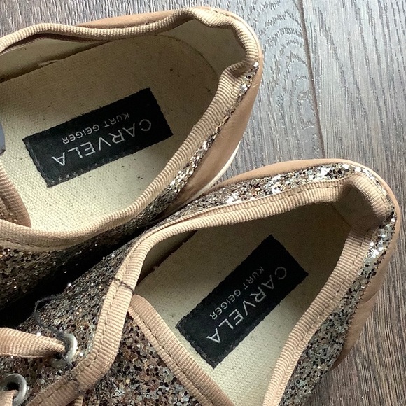 COPY - Kurt Geiger- Carvela Nude glitter pumps - Picture 2 of 4